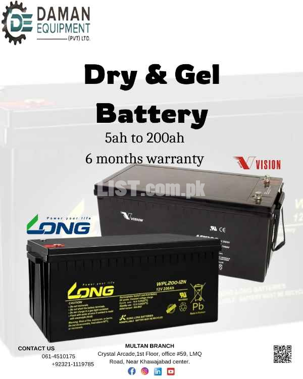 Dry Battery 26Ah for UPS & Solar – Ready Stock