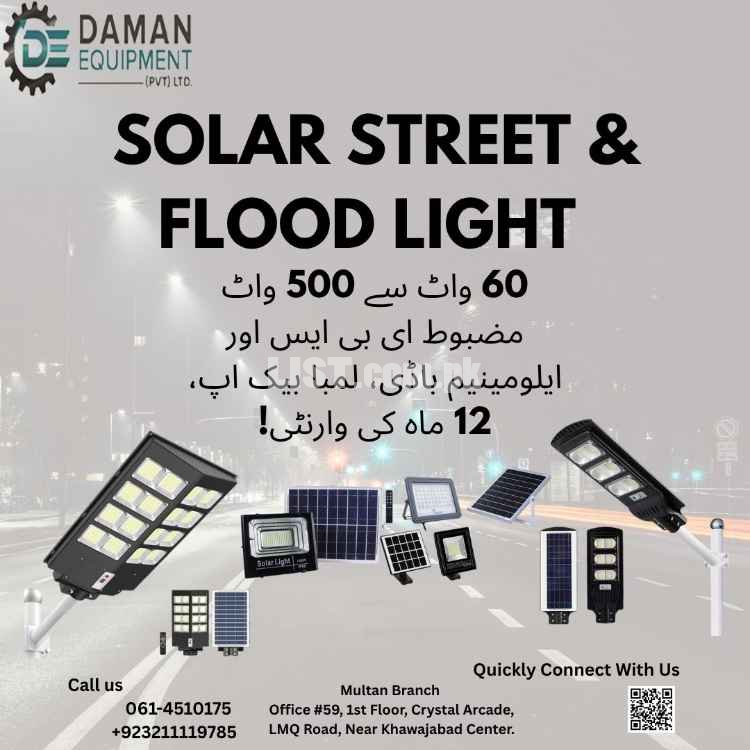 100W Solar Flood Light | Best for Parking, Street & Outdoor Use