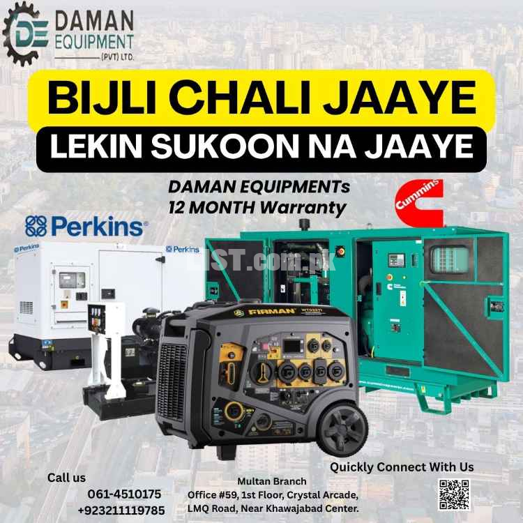 30 KVA Diesel Generator, Industrial Backup, Multan Estate