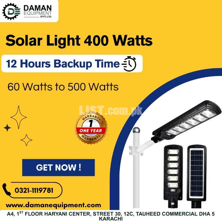 Solar Street Light Aiwa Book Model 500Watts