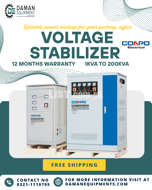 CONPO Voltage Stabilizer – Fluctuation Ka Full Stop -10kva