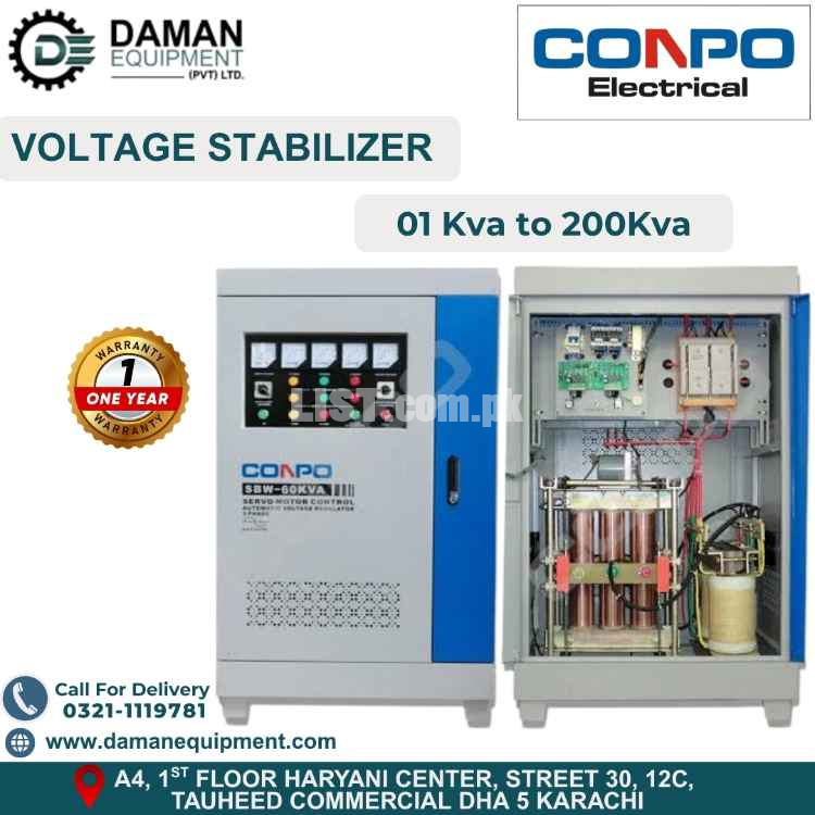 Voltage Stabilizer - 3 Phase  6 coil 15kva
