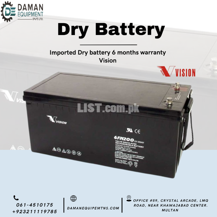 18AH LEOCH Dry Battery – Free Delivery Multan & Nearby