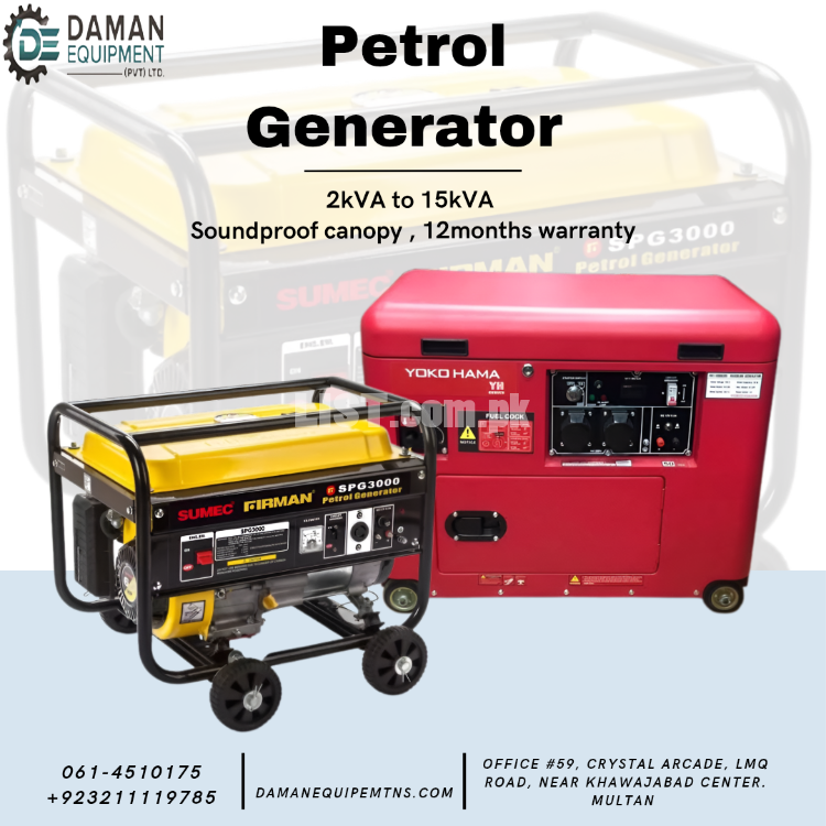 Petrol Generator Yokohama Yh9000 6kW