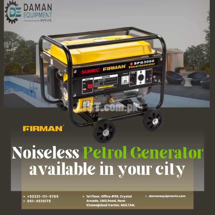 Petrol Generator 1.5kVA with self start ,  battery and oil