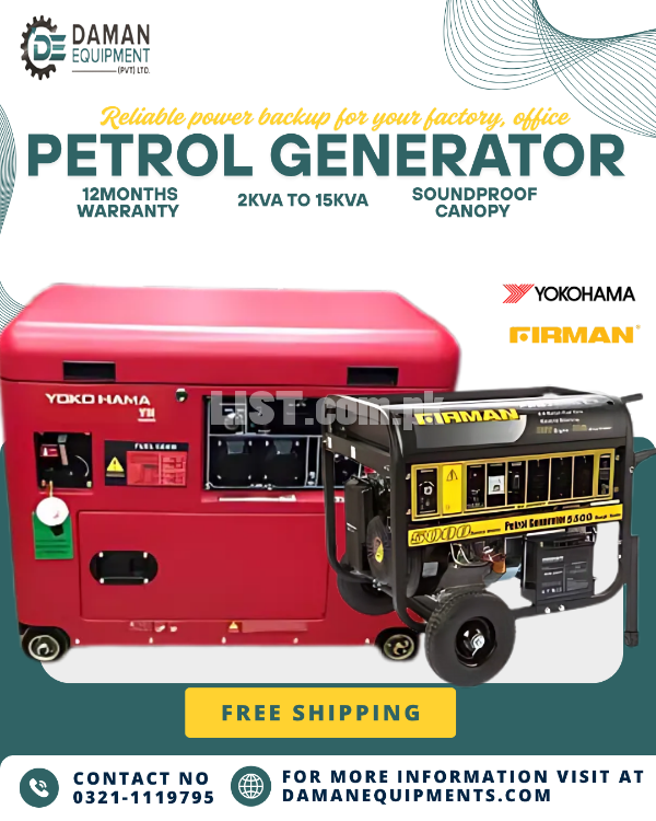 Firman Petrol generator | 6KVA