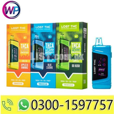 LOST THC V3 THCA Live Concentrate Disposable 7.5G In Pakistan