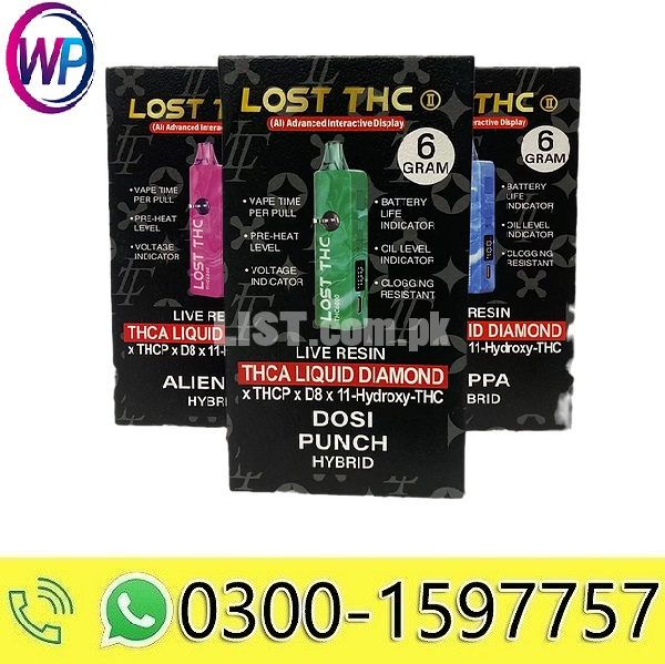 Lost THC Liquid Diamond Disposable | 6g In Karachi