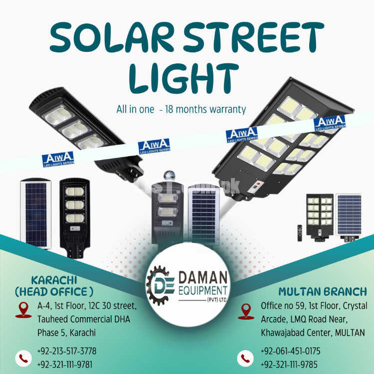 SOLAR STREET LIGHT 60 WATTS