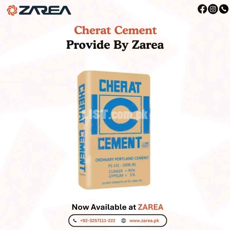 Cherat Cement OPC Available at | ZAREA LTD |
