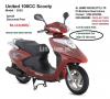 UNITED US-100CC SCOOTY (Brand New) (Special Discounted Offer)