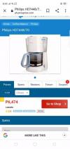 Philips brand new Coffee maker available for sale on urgent basis