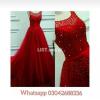 Red pearly Party wear long maxi/ long frock & gown to slay the eve
