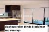 Roller Blinds For office window blind wooden and vinyl floor ceiling