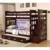 12 Design of Solid wooden bunk bed for three Kids