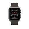 Apple Watch Series 3 42mm Case Space Gray Aluminum Sport Band Gray