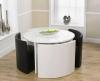 Compact  12 different designs of round dining table for small space
