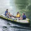 Seahawk 3 Person Inflatable Boat Set with Aluminum Oars & Pump