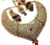 Gold Bridal Wedding Jewellry Complete Set from Haris Jewellers