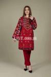 WHOLESALE 2 PIECE LAWN DRESS KY RED
