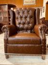 KalamKaar Royal Luxurious Brown Leather Sofa beds Dining selling all