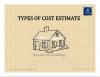 Types of Cost Estimate in practice