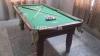 Billiard table with complete set
