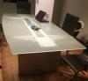 Conference table with chairs/OfficeTable Split AC/ Ceiling light frame