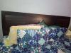 Double King Size Bed with Mattress and Triple Door Cupboard