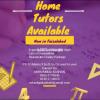 Home tutors vailable