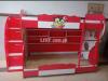 bunk bed double in red & white