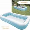 INTEX 58484 (size:120"/72"/22") rectangular family swimming pool.