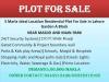 5 Marla Ideal Location Residential Plot For Sale in Lahore Garden