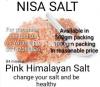 "Nisa Salt" Pink himalayan salt