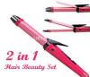 2 in 1 hair straightener and curler