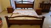 Solid sheeshum wood, double bed (6 feet by 7 feet) with 2 side tables