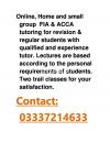 Private academic , home, online tutoring for ACCA