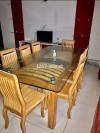 Imported Dinning Tablet with 8 chairs