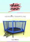 10 x 10 Hexagon Trampoline for kids & Adults