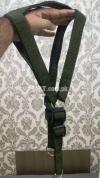 Dog harness with leash