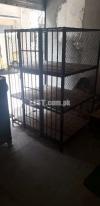 One cage and one iron frame for sale