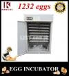 1232 Eggs HHD Commercial Fully Automatic Incubator Digital Machine