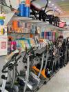 Cardio exercise bike, elliptical, treadmill, rods, plate, dumbbell,