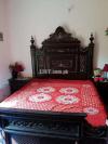 Double bed solid wood