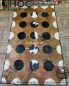 Pure cow leather, rugs center piece