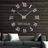 3D Acrylic Roman Numbering DIY Wall Clocks Room Decorative Wall Watch