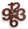 4 Numbers New Style Laser Cut 3D Wooden Wall Clock, Wall Hanging Clock
