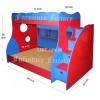 Large Wooden Sheet double Story Bunker Bed For kids