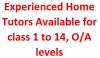Home Tutors Available Specially Mathematics Students