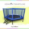 10 x 10 Hexagon Trampoline for kids & Adults